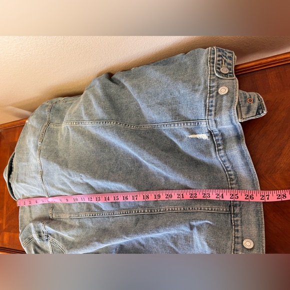 Lucky Brand Distressed Denim Button Up Jacket Size S/P - Picture 14 of 15